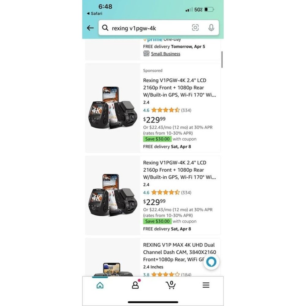 Rexing V1PGW-4K Dash Cam *Brand New*